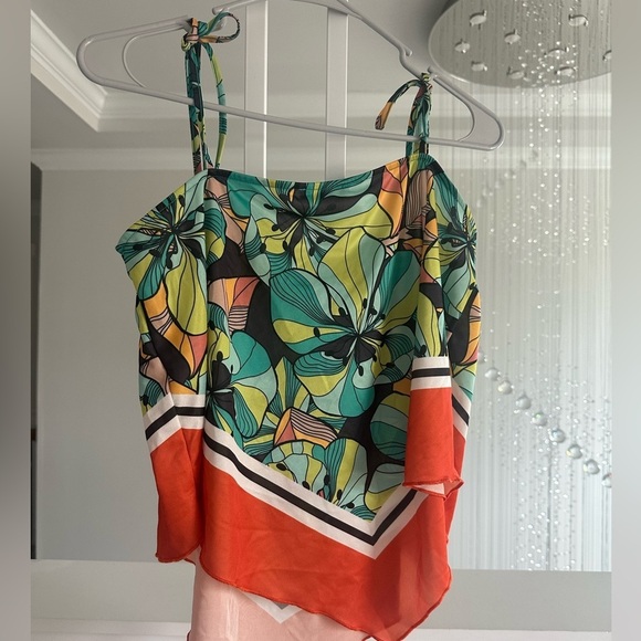 Zara Floral Multicolor Women's Top - Picture 5 of 7